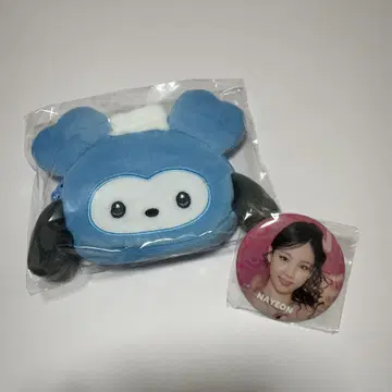 TWICE 파우치 + 캔 배지 NAYEON 2개 세트 포차코