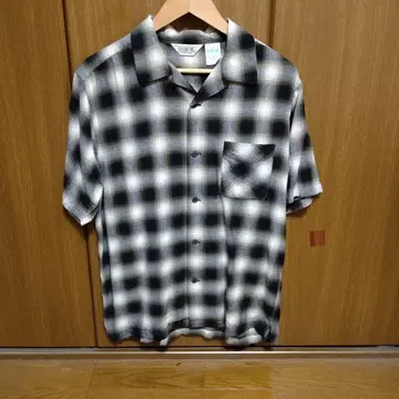 파이브 브라더 반팔 셔츠 체크 셔츠