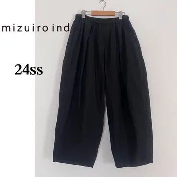 24ss mizuiro ind 미즈이로 인드 볼륨 이지 팬츠 블랙