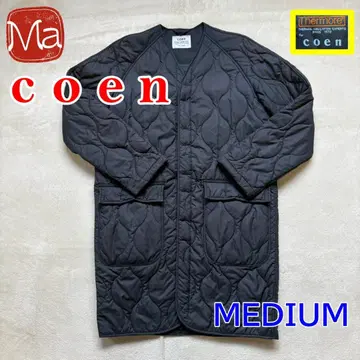coen 코엔 퀼팅 코트 퀼팅 자켓 M 블랙
