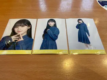노기자카46 [카와사키 사쿠라] 데님 원피스 브로마이드 3종 컴프