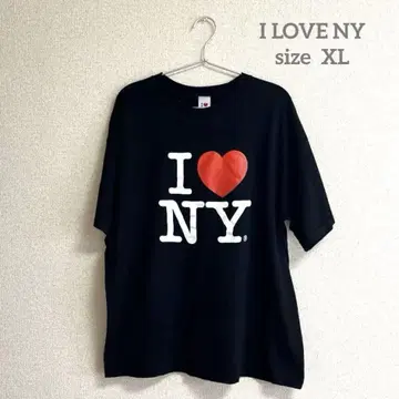 I LOVE NY 반팔 티셔츠 XL 사이즈 블랙