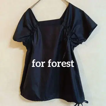 for forest 후포레 반팔 티셔츠 네이비 리본 M 광택