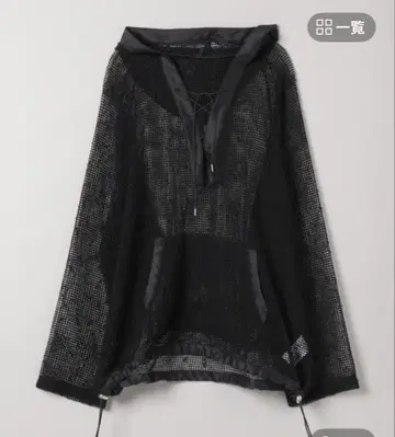 멜란지 메쉬 아노락 후디 지나시스 미사용 새상품 이번 시즌 신상