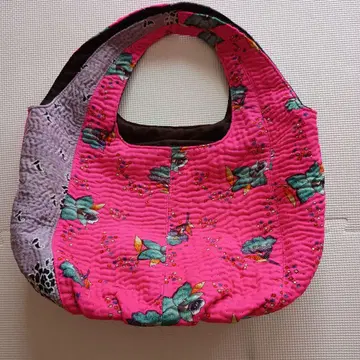 LOAF 꽃무늬 칸타 라리 퀼트 사시코 토트백