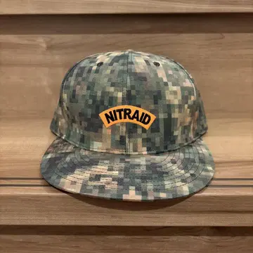 NITRAID 카모플라쥬 플랫 빌 캡
