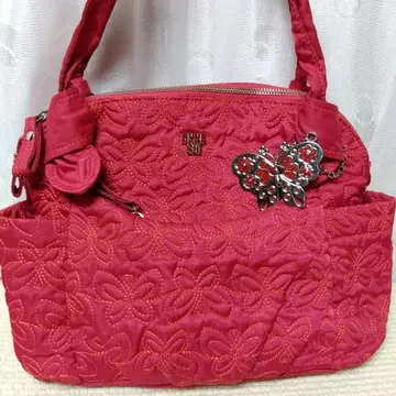 ANNA SUI 꽃무늬 퀼팅 숄더백