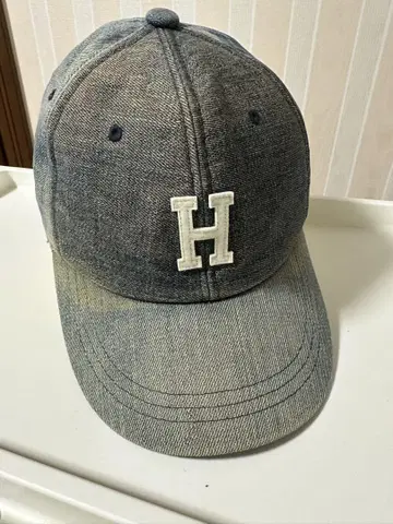 H.R.REMAKE 데님 캡 H 로고