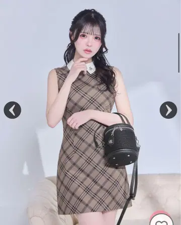 michelleMacaron 체크 미니 원피스