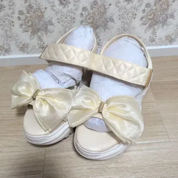시마무라 아오키 미사코 리본 샌들