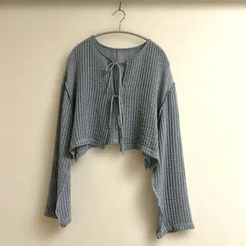 Kastane 컷 레이스 가디건 블루 S