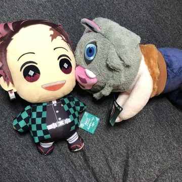 귀멸의 칼날 2개 세트 봉제 인형. 즉시 구매 가능합니다.