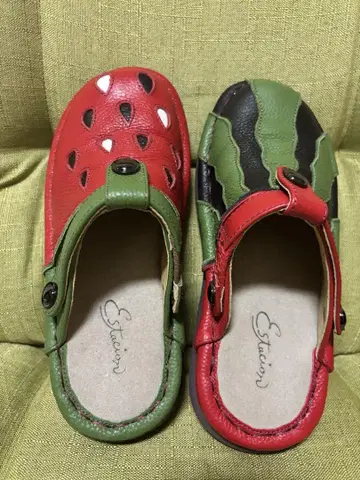 Estacion 에스타시온 수박 2way 천연 가죽 사보 S