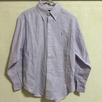 RALPH LAUREN 버튼 다운 셔츠 퍼플 보라색