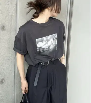 select MOCA by son 모듬 프린트 오버 사이즈 티셔츠