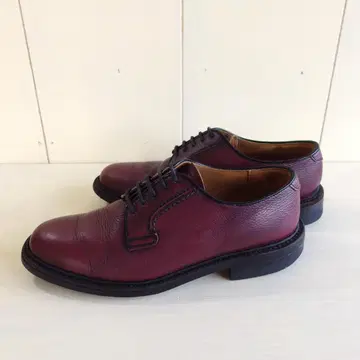 REGAL 플레인토 주름 가죽 버건디 보르도 23cm