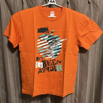 Mrs. GREEN APPLE Slip Apple T-shirt 오렌지