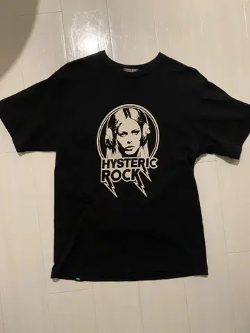 HYSTERIC 그래픽 티셔츠 L 사이즈 블랙