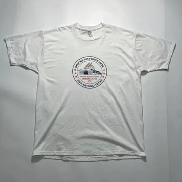 90s 저지 USA제 빈티지 T XL 화이트 에어포스 6796