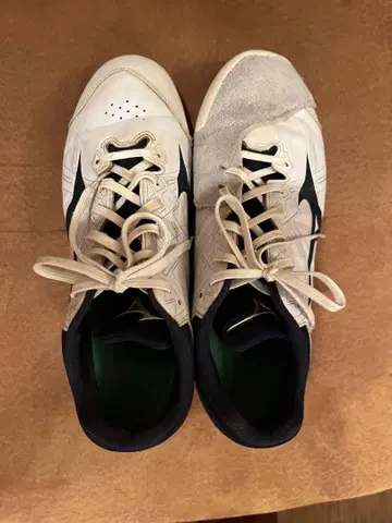 Mizuno 스파이크 슈즈 화이트/네이비 26.5cm P 가죽 포함