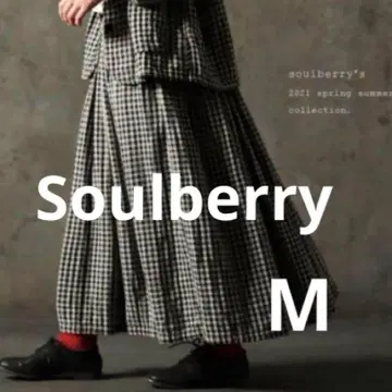깅엄 체크 롱 스커트 서울베리 soulberry