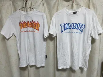 트레셔 슬래셔 티셔츠 2장 세트 M 프레임 아이스 로고