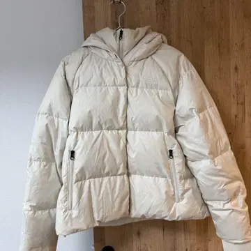 THE NORTH FACE 후드 부착 다운 자켓 L 사이즈 아이보리