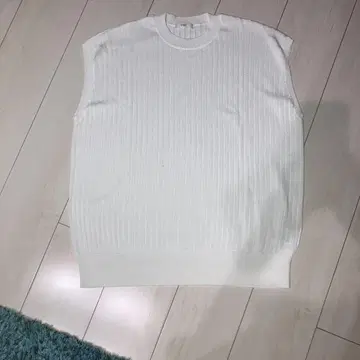 yori 화이트 리브 슬리브리스 F 사이즈