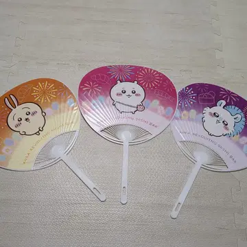 치이카와 (먼작귀) 쿠라스시 부채 3개 세트