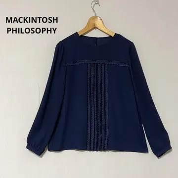 MACKINTOSH PHILOSOPHY 노카라 블라우스 38 네이비