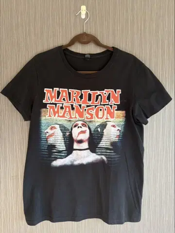 Marilyn Manson 마릴린 맨슨 티셔츠 밴딩 티 블랙