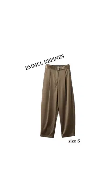 EMMEL REFINES 새틴 팬츠