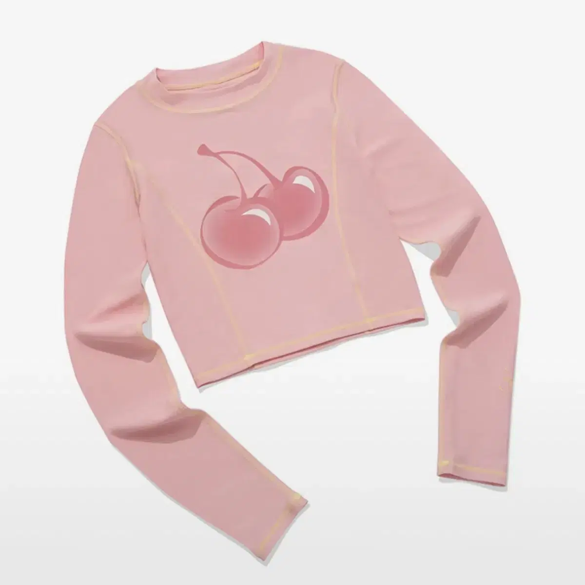 ★2023SS新作★KIRSH★BIG CHERRY CROP RASHGUARD BIG CHERRY CROP RASHGUARD [IVORY] - KIRSH | 60% - Asian