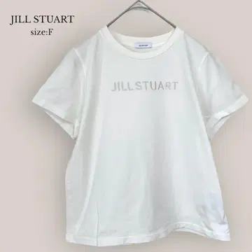 질스튜어트 JILL STUART 크루넥 티셔츠 면100% 화이트
