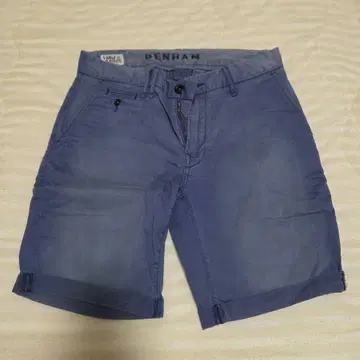 레어 DENHAM 네이비 숏 팬츠