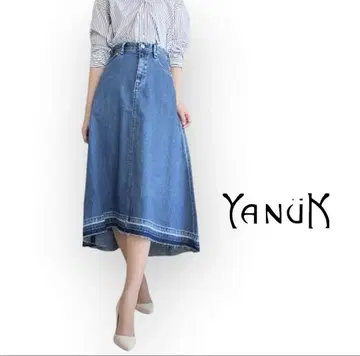 YANUK 플레어 데님 스커트