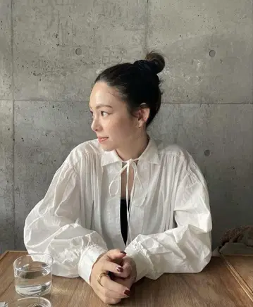 searoomlynn 코튼 워시 V 컷 풀오버 셔츠