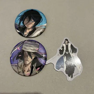 BLEACH WORLD 캔뱃지 스티커 시라야 루키아