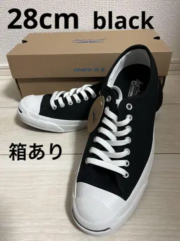 새상품 박스 있음 컨버스 잭 파셀 블랙 28cm