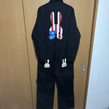 미사용 새상품 택 포함 CUNE 츠나기 블랙 3 백 프린트 토끼