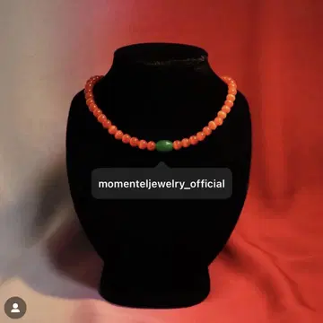 Momentel jewelry 목걸이 비즈