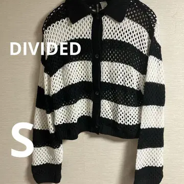 DIVIDED 메쉬 가디건 [S] 블랙 화이트