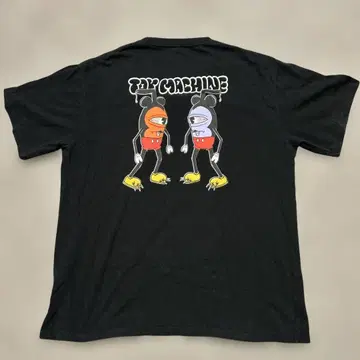 TOY MACHINE 토이 머신 미키풍 티셔츠 블랙 검정