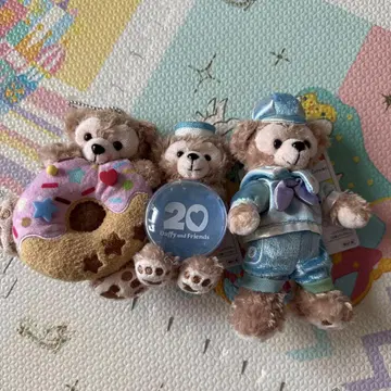20주년 컬러풀 해피니스 필드 위드 조이 봉제 인형 3종 더피