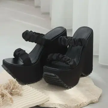 Darich 새틴 플랫폼 샌들