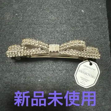 콤플렉스 비즈 크리스탈 메쉬 파베 슬림 머리핀(그레이지)