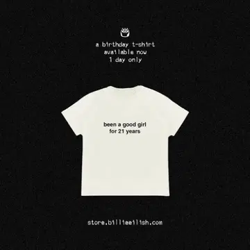 Billie Eilish 생일 기념 티셔츠