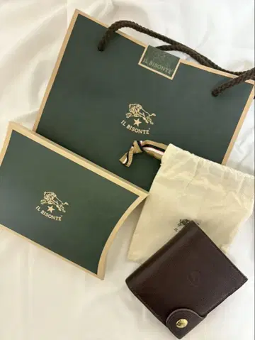 IL BISONTE 일비종떼 지갑 짙은 갈색