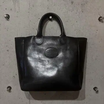 90s G.H.BASS 가죽 토트 블랙