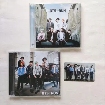 BTS RUN CD DVD 초회 한정판 트레이딩 카드 포토 카드 올